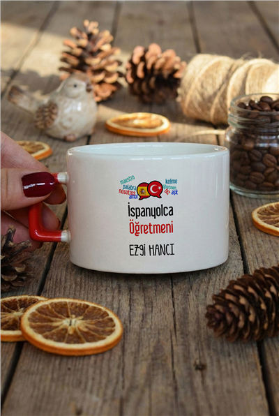 İspanyolca Öğretmeni Kişiye Özel Lüks Fincan