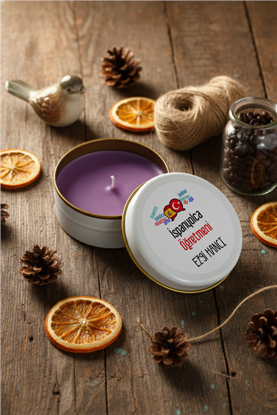 İspanyolca Öğretmeni Kişiye Özel Mum