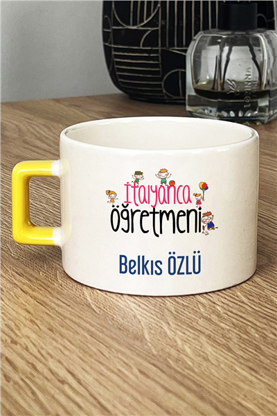 İtalyanca Öğretmeni Kişiye Özel Lüks Fincan