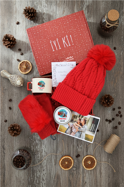 İtfaiyeci Hediye Kutusu - Kişiye Özel Lüks Fincan, Bere, Eldiven, Mum, Fotoğraf 10 Adet