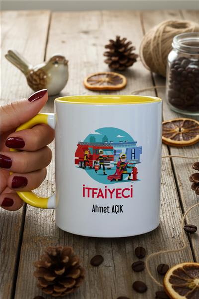 İtfaiyeci Kişiye Özel Kupa Bardak Standart