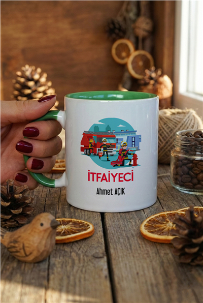 İtfaiyeci Kişiye Özel Kupa Bardak Standart
