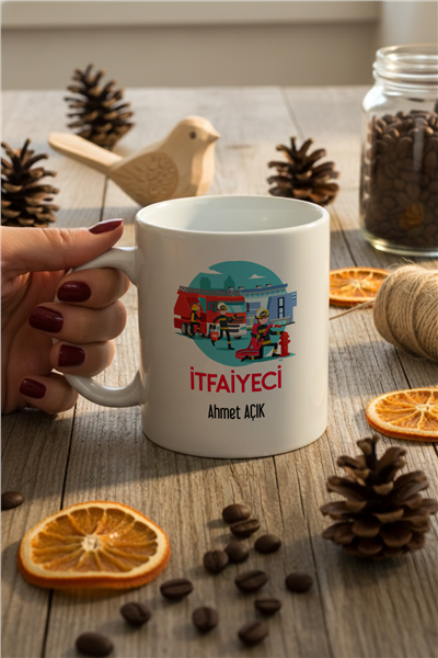 İtfaiyeci Kişiye Özel Kupa Bardak Standart