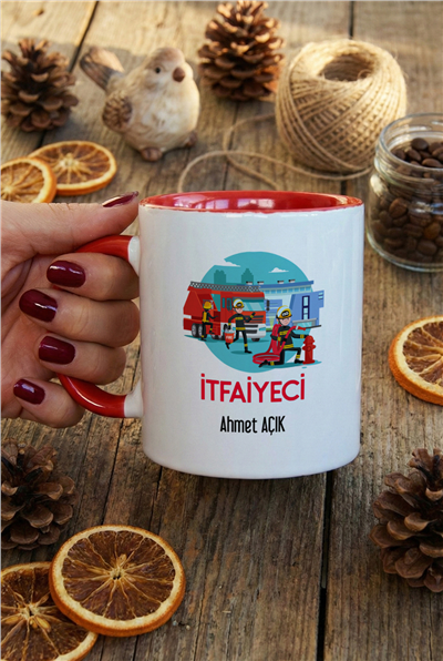 İtfaiyeci Kişiye Özel Kupa Bardak Standart