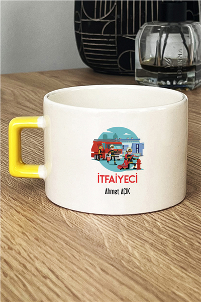 İtfaiyeci Kişiye Özel Lüks Fincan