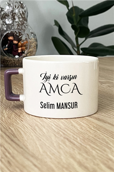 İyi Ki Varsın Amca Kişiye Özel Lüks Fincan