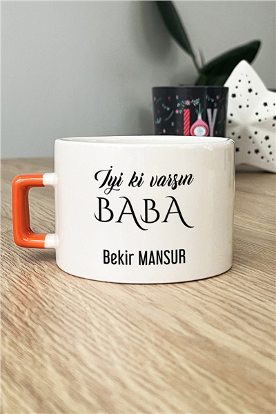 İyi Ki Varsın Baba Kişiye Özel Lüks Fincan