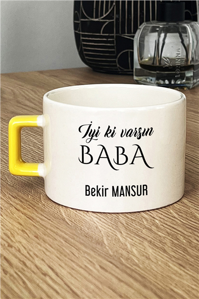 İyi Ki Varsın Baba Kişiye Özel Lüks Fincan