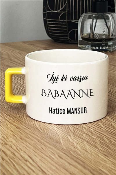 İyi Ki Varsın Babaanne Kişiye Özel Lüks Fincan