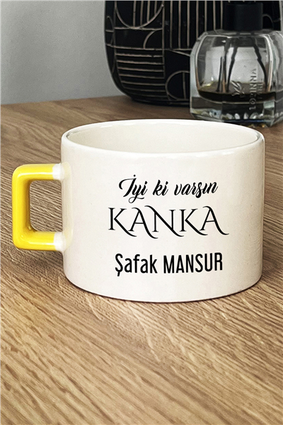 İyi Ki Varsın Kanka Kişiye Özel Lüks Fincan
