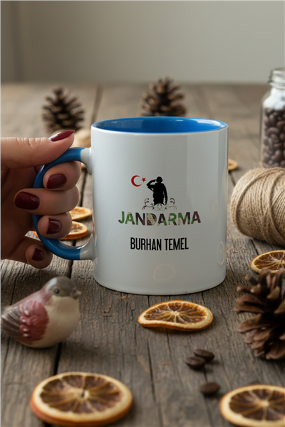 Jandarma Kişiye Özel Kupa Bardak Standart