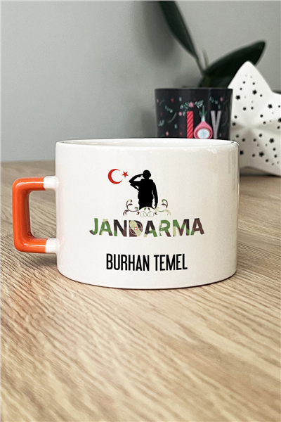 Jandarma Kişiye Özel Lüks Fincan