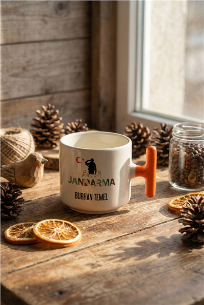 Jandarma Kişiye Özel T Kupa