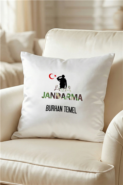 Jandarma Kişiye Özel Yastık