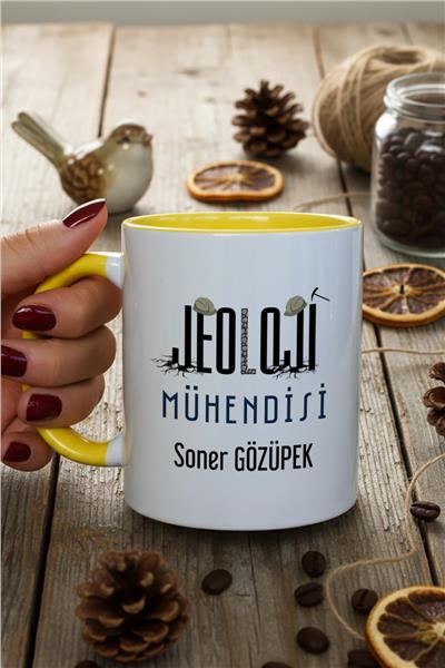 Jeoloji Mühendisi Kişiye Özel Kupa Bardak Standart