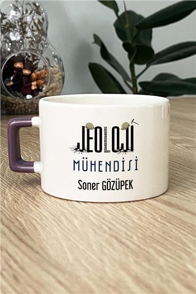 Jeoloji Mühendisi Kişiye Özel Lüks Fincan