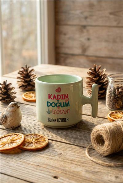 Kadın Doğum Uzmanı Kişiye Özel T Pastel Kupa