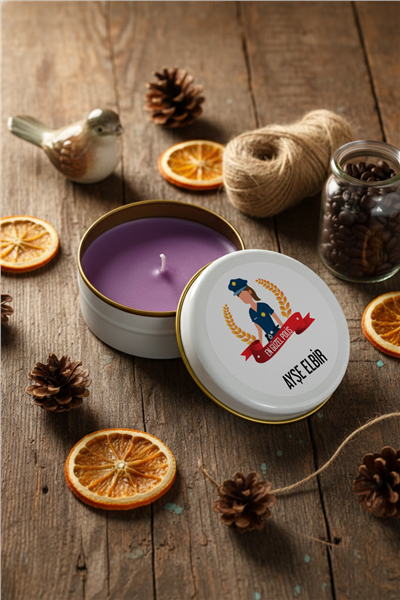 Kadın Polis Kişiye Özel Mum