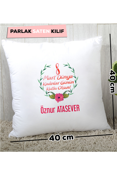 Kadınlar Günü Kişiye Özel Yastık