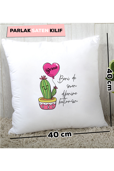 Kaktüs Kişiye Özel Yastık