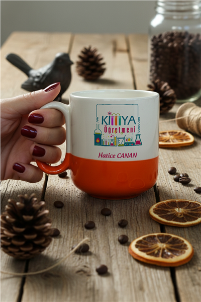 Kimya Öğretmeni Kişiye Özel Kupa Bardak Pro