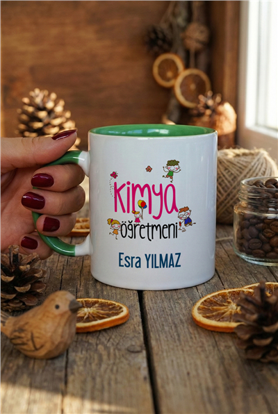 Kimya Öğretmeni Kişiye Özel Kupa Bardak Standart