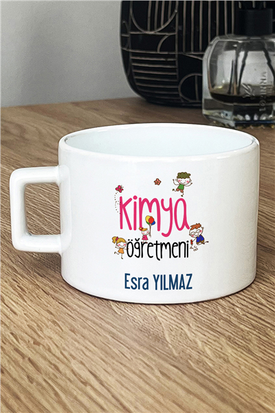 Kimya Öğretmeni Kişiye Özel Lüks Fincan