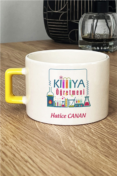 Kimya Öğretmeni Kişiye Özel Lüks Fincan