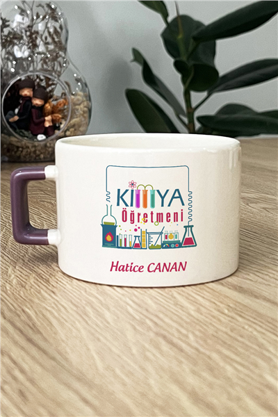 Kimya Öğretmeni Kişiye Özel Lüks Fincan