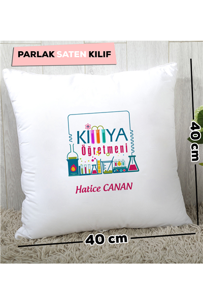 Kimya Öğretmeni Kişiye Özel Yastık