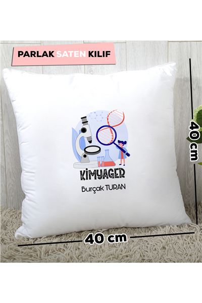 Kimyager Kişiye Özel Yastık