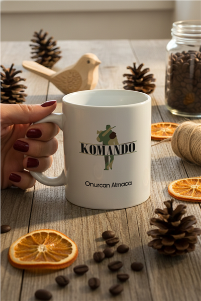 Komando Kişiye Özel Kupa Bardak Standart