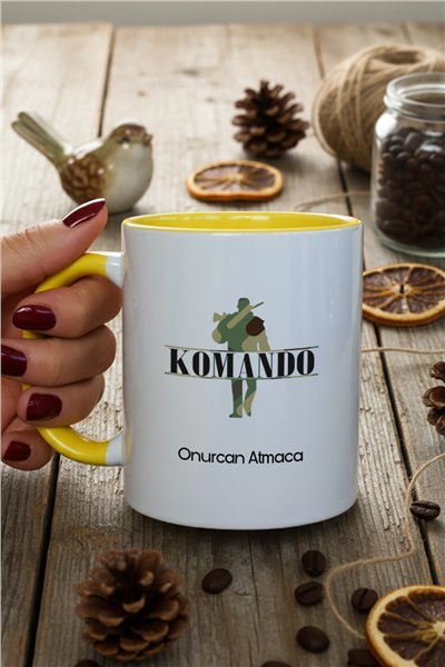 Komando Kişiye Özel Kupa Bardak Standart