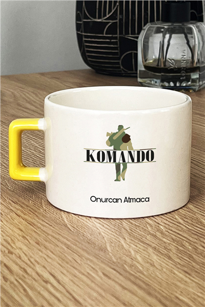 Komando Kişiye Özel Lüks Fincan