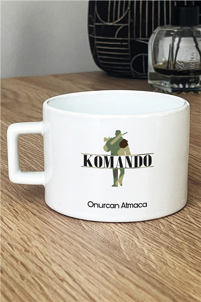 Komando Kişiye Özel Lüks Fincan