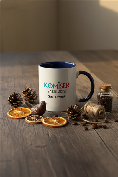 Komiser Yardımcısı Kişiye Özel Kupa Bardak Standart