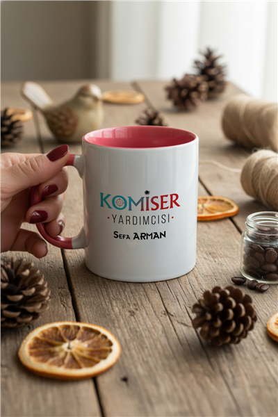 Komiser Yardımcısı Kişiye Özel Kupa Bardak Standart