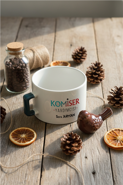 Komiser Yardımcısı Kişiye Özel Lüks Fincan