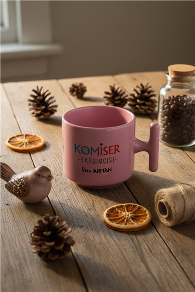 Komiser Yardımcısı Kişiye Özel T Pastel Kupa