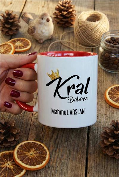Kral Babam Kişiye Özel Kupa Bardak Standart