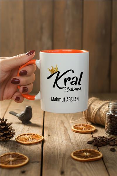 Kral Babam Kişiye Özel Kupa Bardak Standart