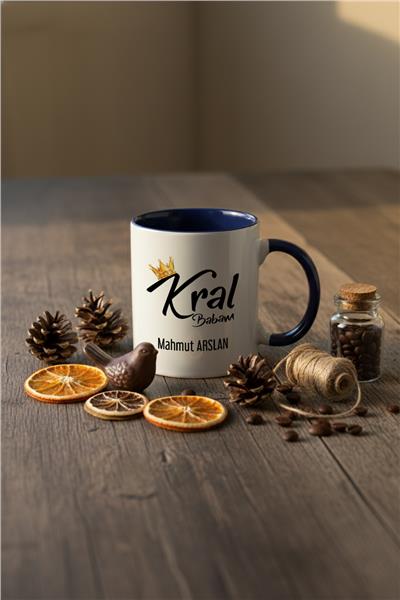 Kral Babam Kişiye Özel Kupa Bardak Standart