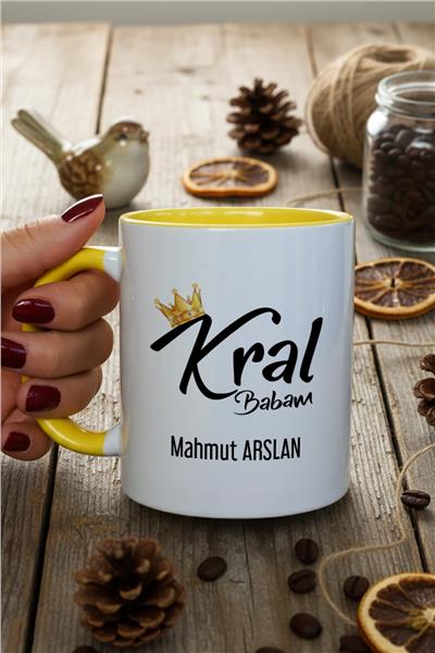 Kral Babam Kişiye Özel Kupa Bardak Standart