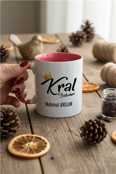 Kral Babam Kişiye Özel Kupa Bardak Standart