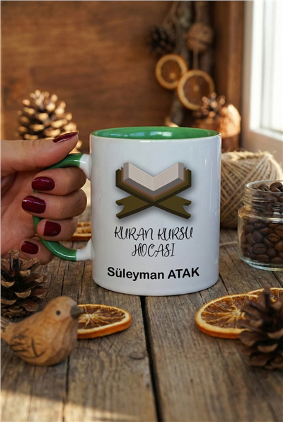 Kuran Kursu Hocası Kişiye Özel Kupa Bardak Standart