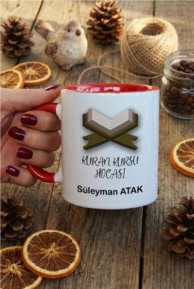 Kuran Kursu Hocası Kişiye Özel Kupa Bardak Standart