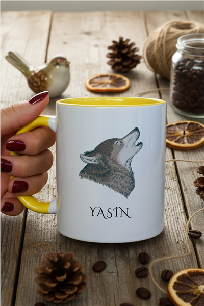 Kurt Baskılı Kişiye Özel Kupa Bardak Standart