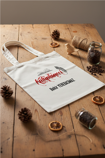 Kütüphaneci Kişiye Özel Bez Çanta