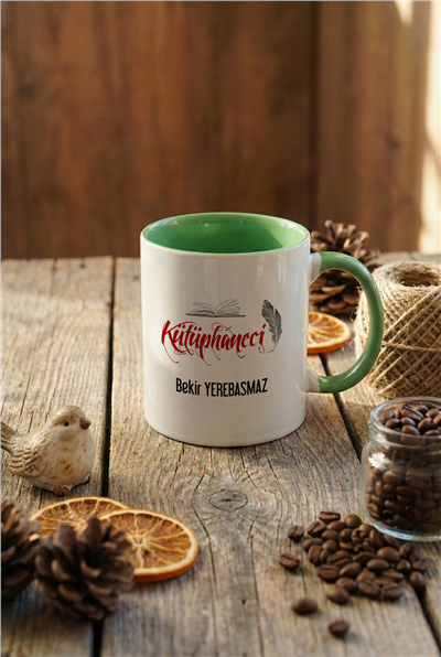 Kütüphaneci Kişiye Özel Kupa Bardak Standart