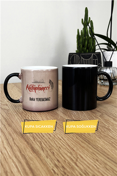 Kütüphaneci Kişiye Özel Kupa Bardak Standart